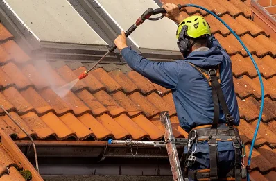 Démoussage et hydrofuge de toiture à Sautel